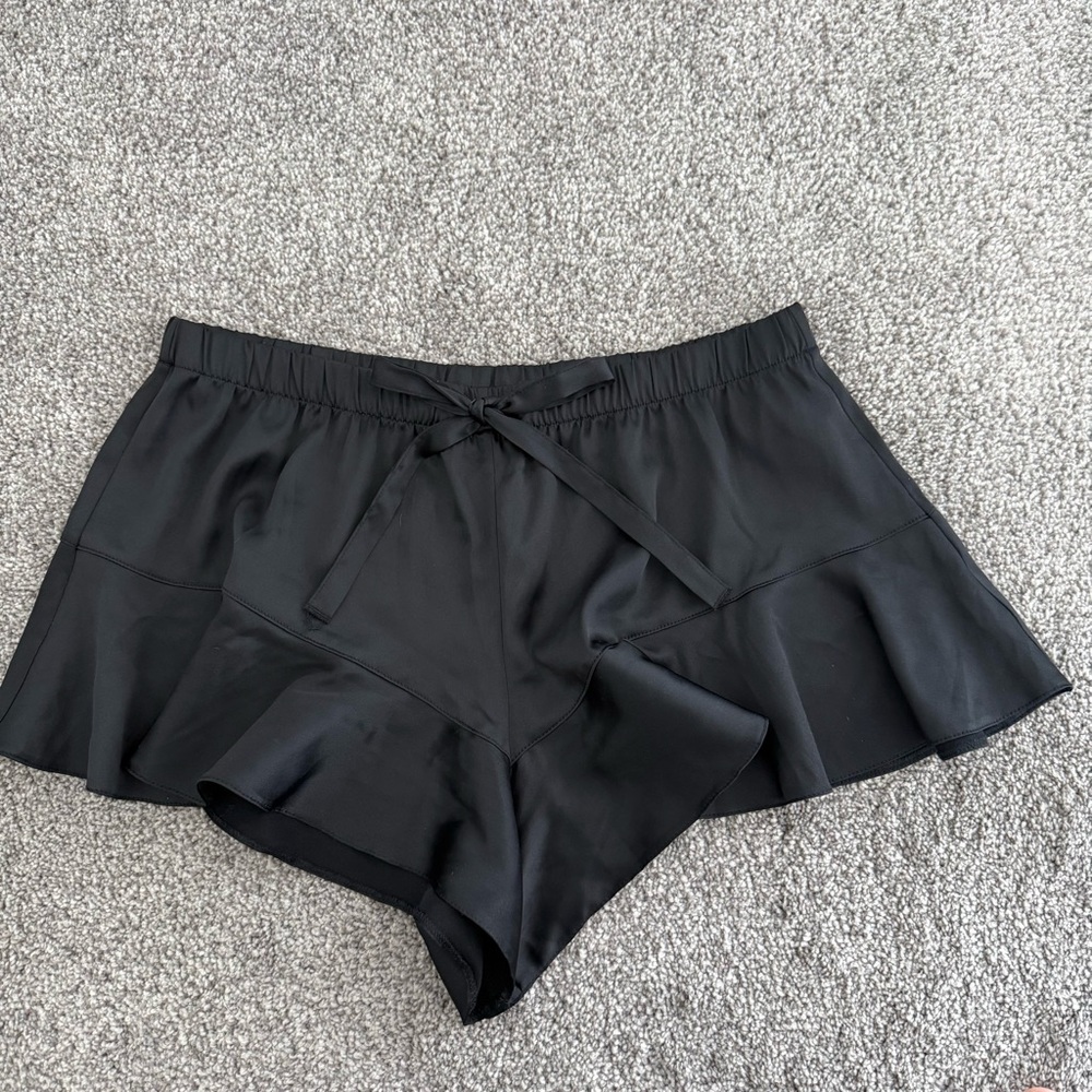 Victoria Secret Ruffle Shorts Black